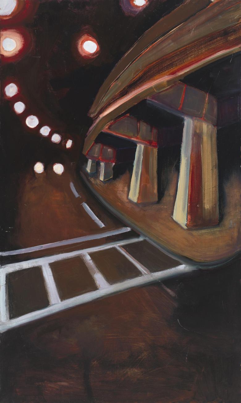 Subway. Acrylic on wood, 40 x 24 in (102 x 61 cm). Fig. 011