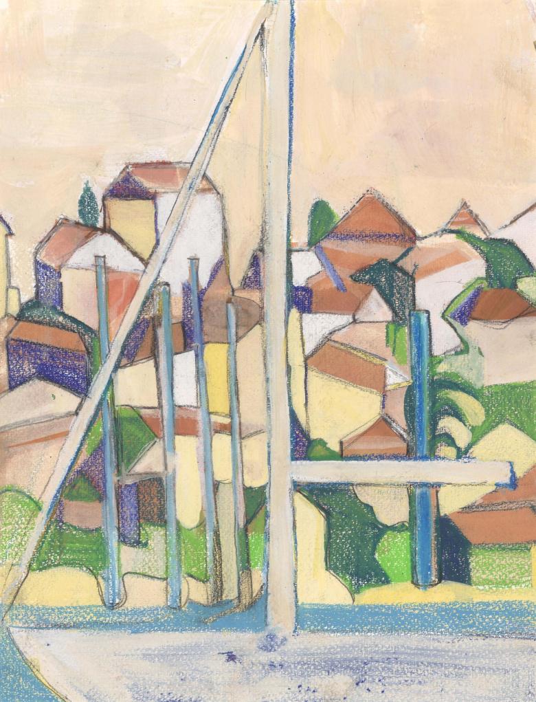 Trogir. Pastel on artist paper. 14 x 11 in (35 x 27.5 cm). Fig. 020