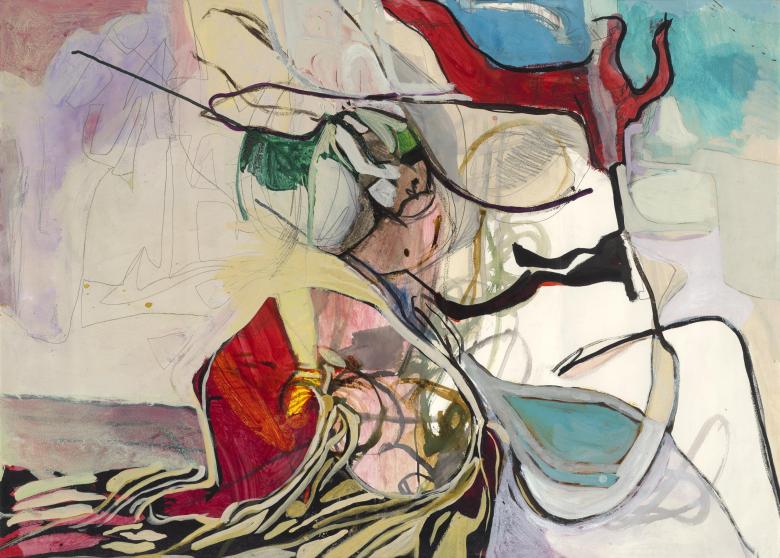 Roots. Mixed media on artist paper. 29.7 x 41.5 in ( 76 x 105 cm). Fig. 009