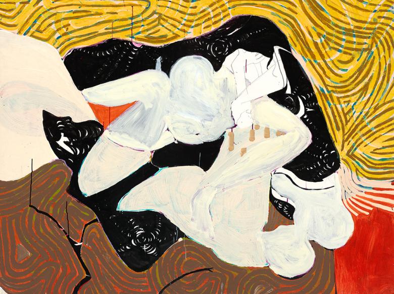 Between Waves. Acrylic and sumi ink on high quality acid-free art paper, 37.5 x 50in (95 x 127cm). Fig. 177