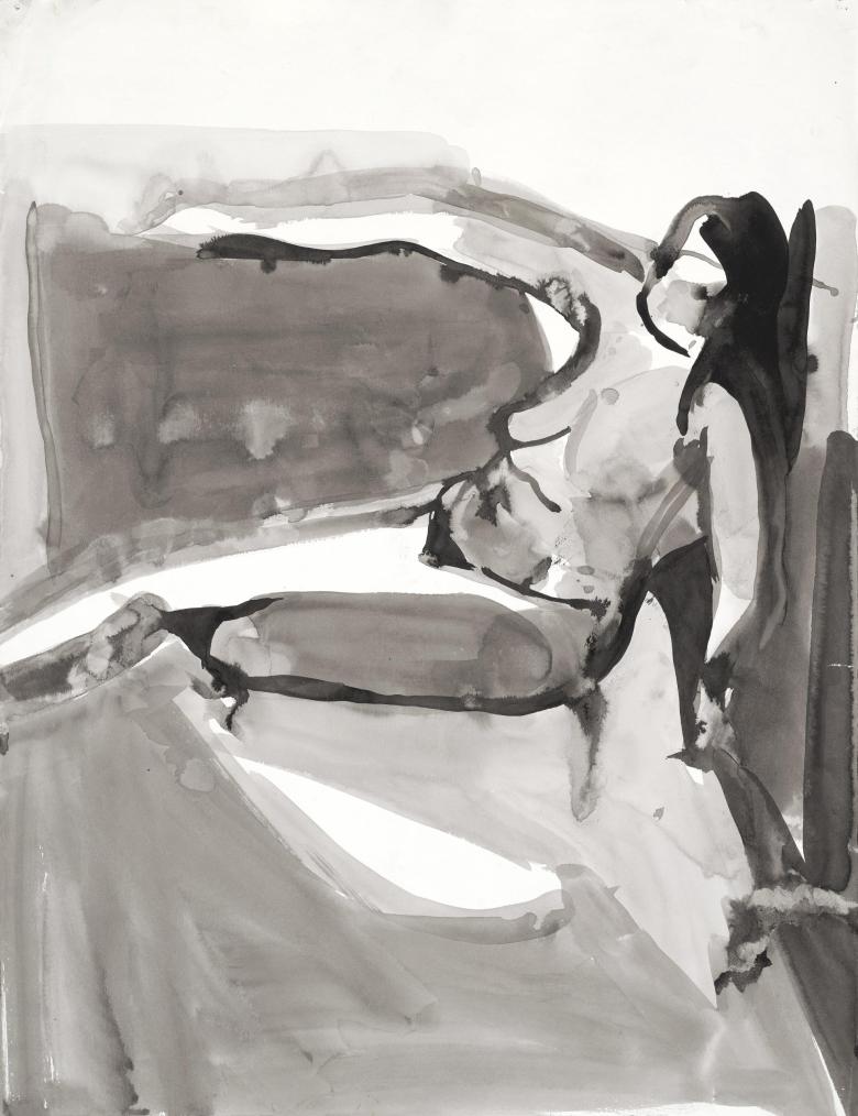 Woman on Repose. ink on artist paper, 30 x 23 in (76 x 58.5 cm.). Fig. 128