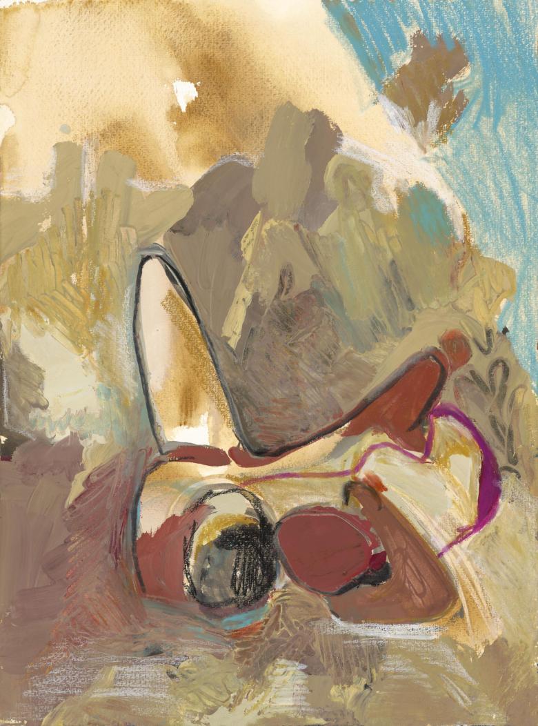 Couple. Gouache and pastel on artist paper. 14.5 x 10.7 in (36.5 x 27 cm). Fig. 078