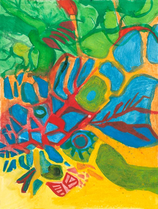 Abstract Nature. Gouache on paper. 12 x 9 in (30.5 x 22.5 cm). Fig. 191