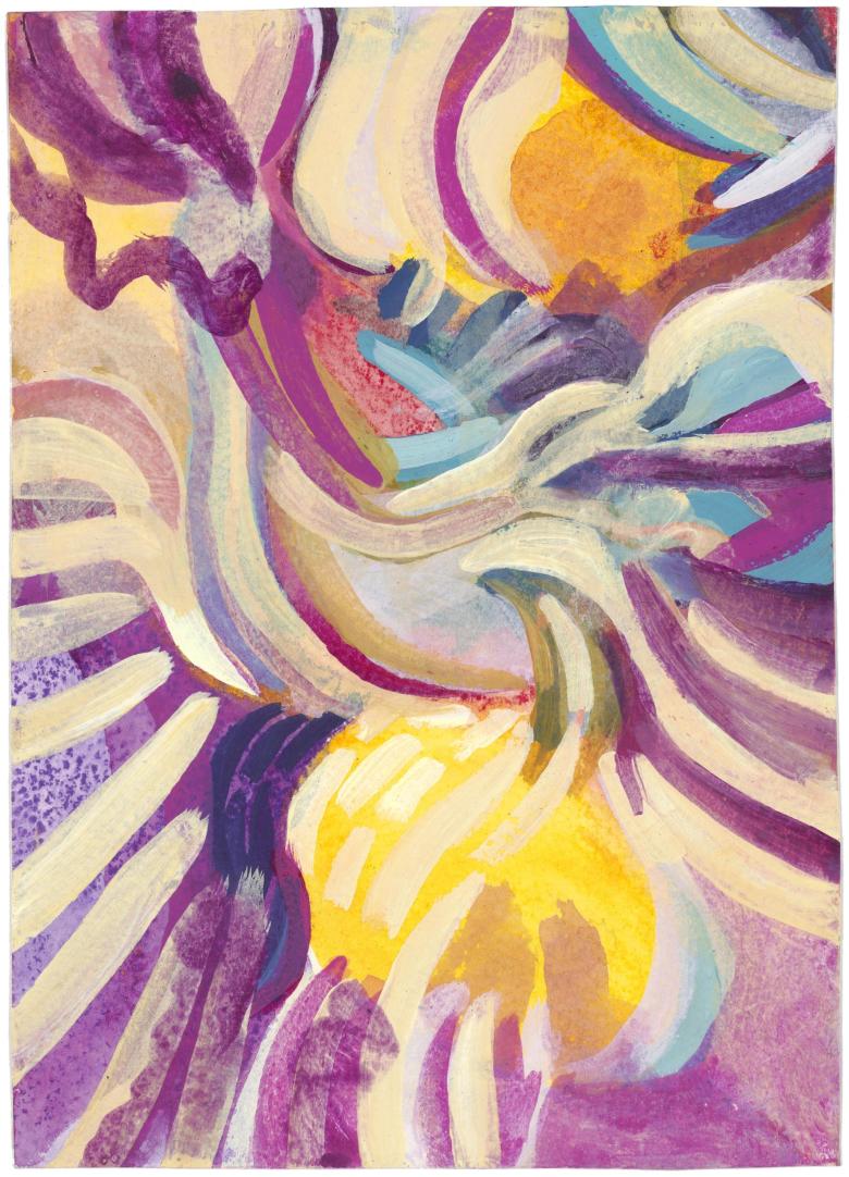 Gouache and graphite on paper. 22.5 x 7 in (12.7 x 18 cm). Fig. 050