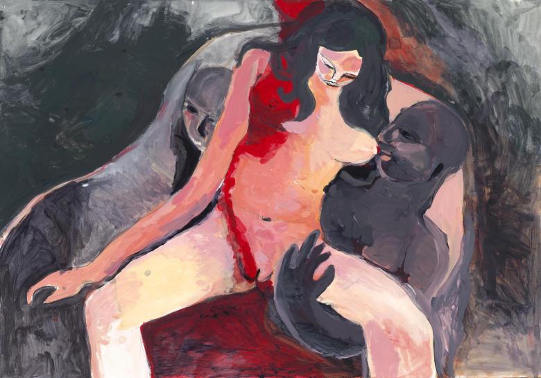 Acrylic and Gouache on high quality acid-free art paper, 27.7 x 39.7 in (70.5 x 100.5 cm). Fig. 054