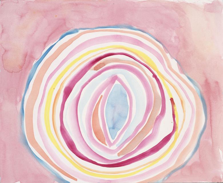 Circles. Watercolor on high quality acid-free art paper, 14 x 17 in (35.5 x 43 cm). Fig. 114