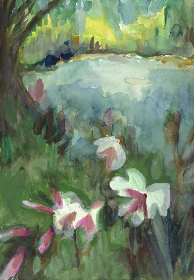 Potomac. Watercolor on quality acid-free art paper, 20 x13.8 in (50.7 x 35.4 cm). Fig. 099