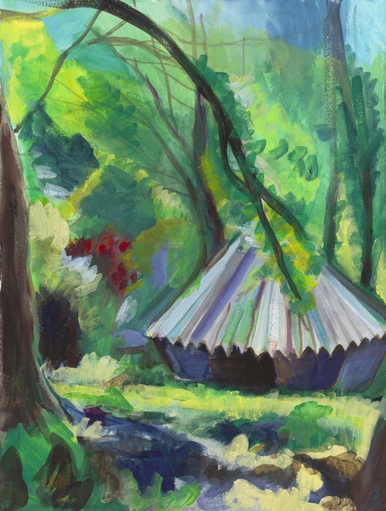 Glen Echo. Acrylic on art paper, 24 x18 in (60.5 x 46 cm). Fig. 115