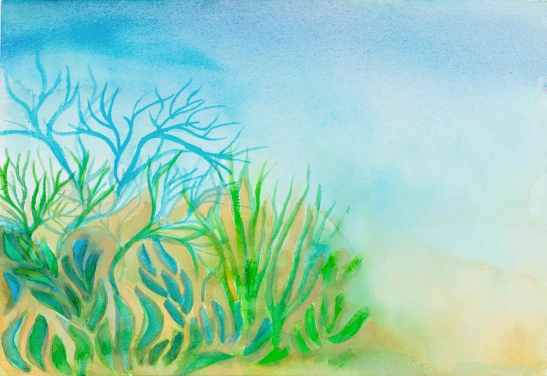 Hallandale Beach. Watercolor on high quality acid-free art paper, (10 x 14 in - 26 x 35.9 cm). Fig. 091