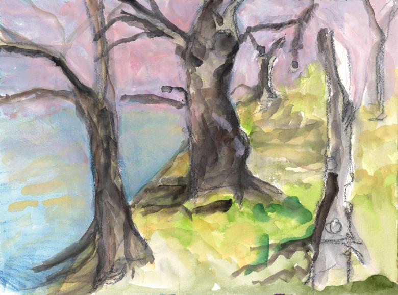 Washington. Watercolor and gouache on high quality acid-free art paper, 14.5 x 10.5 in (36.5 x 27 cm). Fig. 235