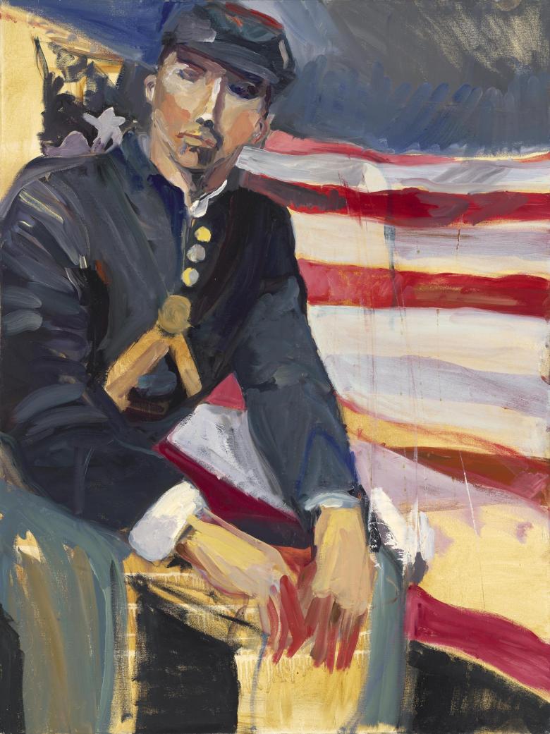 Civil War Soldier. Oil on canvas, 40 x 30n - 101 x 76 cm) . Fig. 015