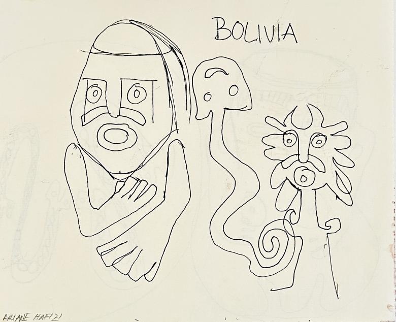 Bolivia. Ink pen on paper. 7 X 8.5 in (18 x 22 cm). Fig. 410