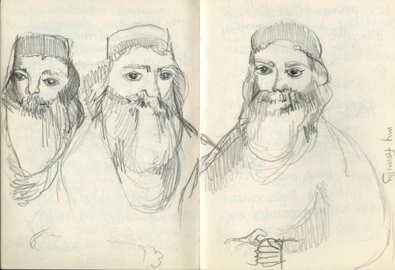 2007 Sketchbook. My Family, 2009.  Pencil  on artist paper, 6.5 x 4.7 in (14.5 x 12 cm). Fig. 279