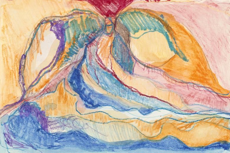 Watercolor, markers on high quality acid-free art paper, 7 x 10  in (17.2 x 25.4 cm) . Fig. 135