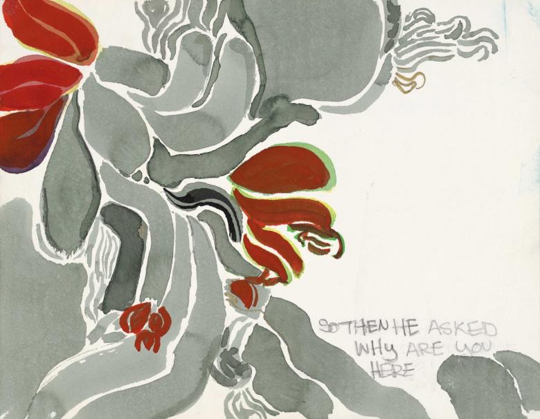 So then he asked… Watercolor on paper. 7x11.5in - 22.8x29.3cm. Fig. 268